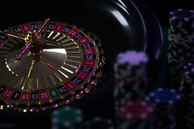 Baccarat dealing shoes and card layout on table